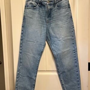 Good American Blue Straight Leg Jeans